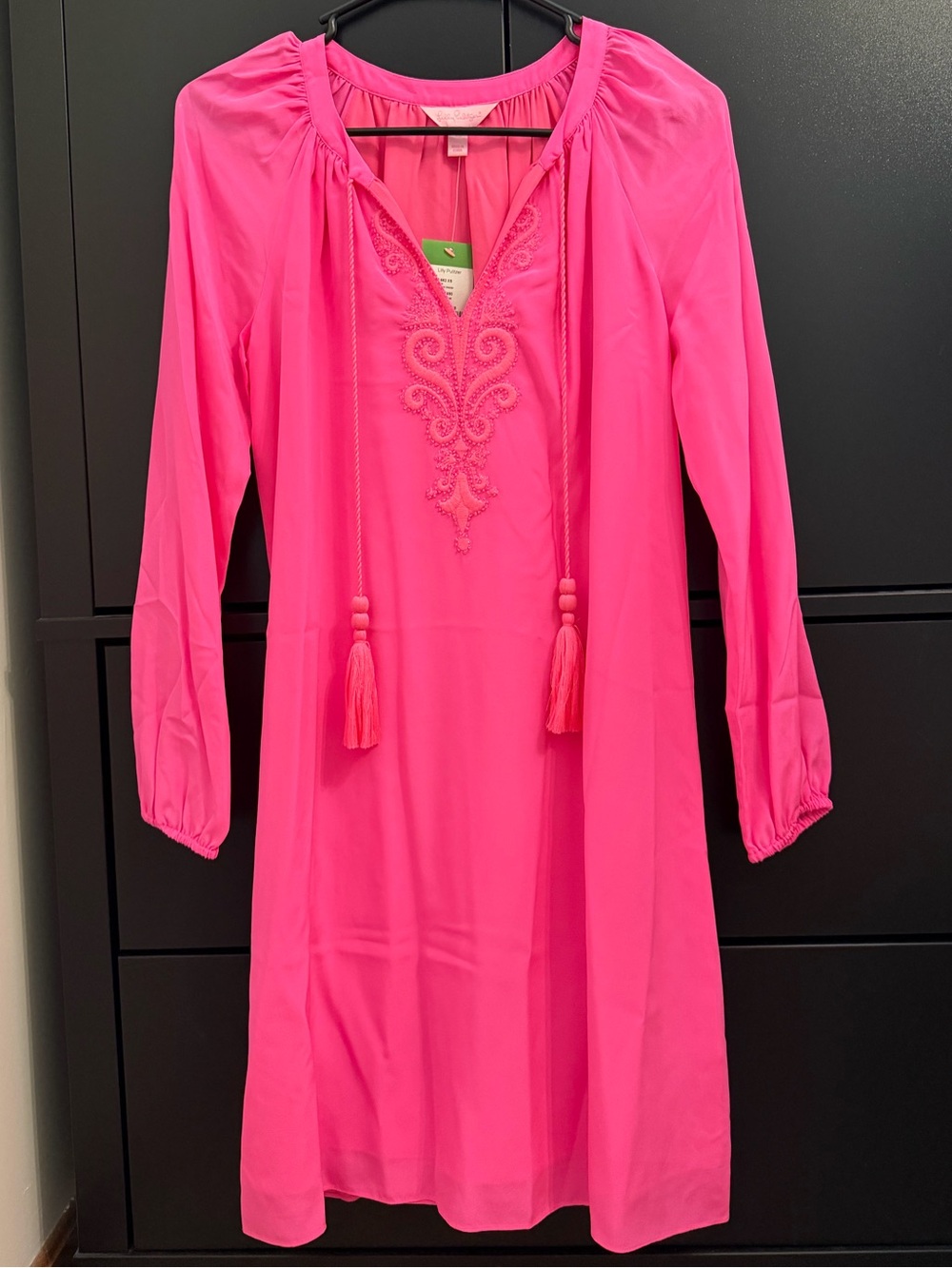 Lilly Pulitzer Tropical Pink Embroidered Tunic